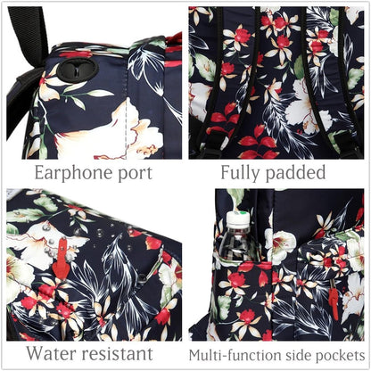 VASCHY Lightweight School Backpack for Women with Sleeve for 14" Laptop - PuriLite