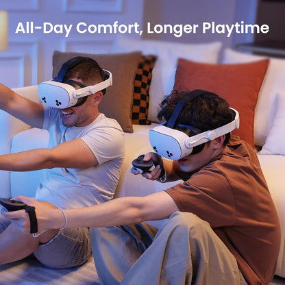 KIWI design K4 Boost Battery Head Strap for Meta Oculus Quest 3/3S, Adjustable VR Headband Accessories with Dual Charge, Extend Playtime & Reduce Facial Stress - PuriLite