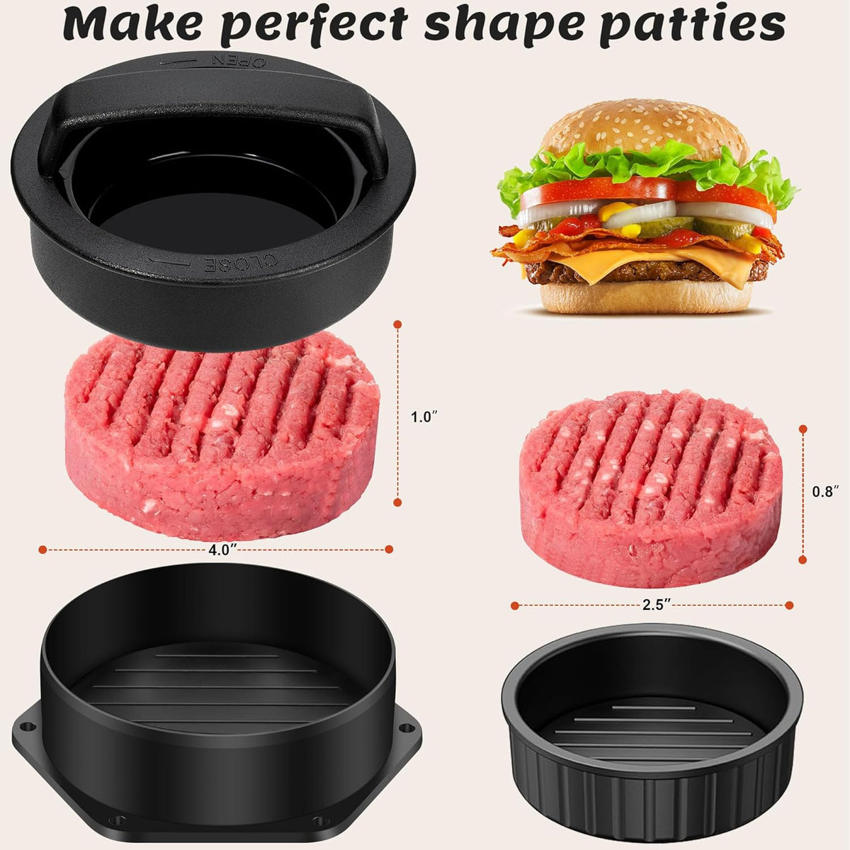 27pcs Griddle Accessories Kit for Blackstone, Professional Hibachi Flat Top Grill Tools, Enlarged Spatula Gift Set with Basting Cover，Burger Press Patty Maker for Outdoor BBQ Teppanyaki - PuriLite