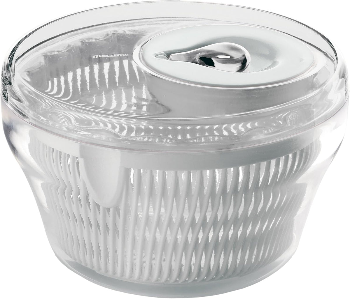 Guzzini Latina 8-1/2-Inch D Salad Spinner, Clear - PuriLite
