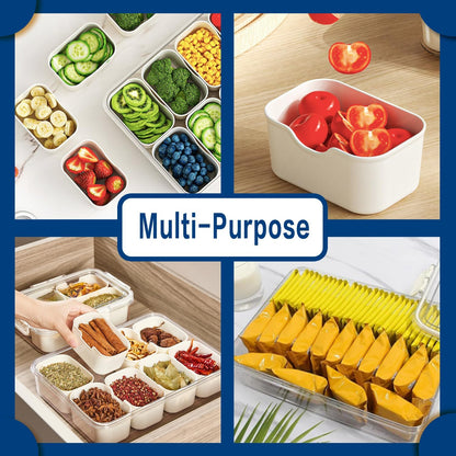 Pure Future 50-Piece Large Airtight Food Storage Containers with Lids, BPA-Free Stackable & Microwave Safe Kitchen Set for Meal Prep, Freezer Use - 25 Containers & Lids, Leakproof Design - PuriLite