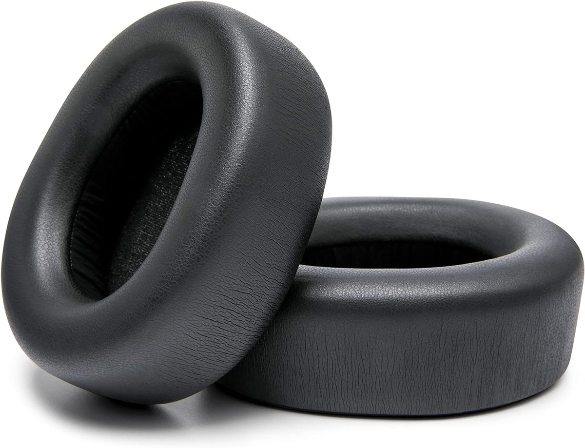 WC Upgraded Replacement Earpads for Steelseries Arctis Nova Pro Wireless Made by Wicked Cushions | Improved Durability, Thickness, Softer Leather, and Sound Isolation | 90's Black - PuriLite