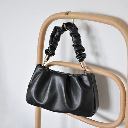 Cloud Pouch Bag Women Shoulder Handbag Soft Vegan Leather Vintage Hobo Chain Cross body Bag - PuriLite