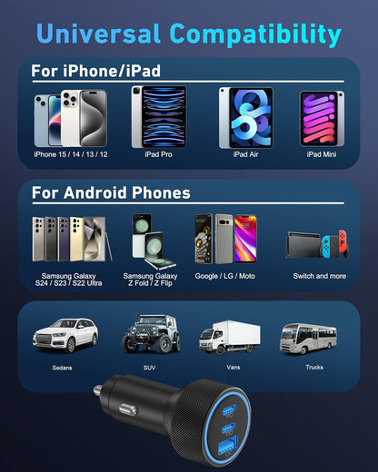 Purilite Select 67W USB C Car Charger Adapter - PuriLite