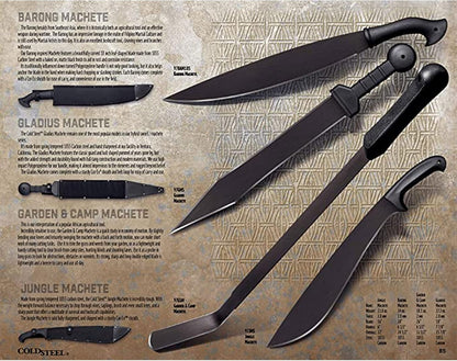 Cold Steel Latin D-Guard Machete 18" - PuriLite