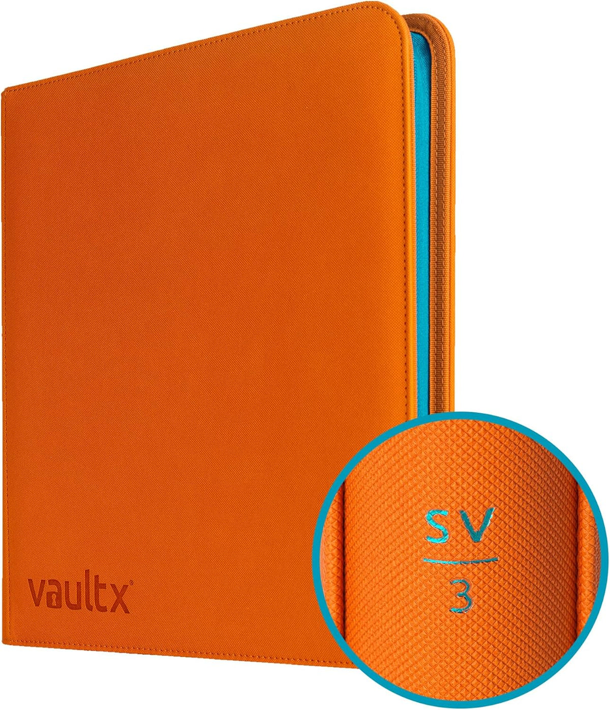 Vault X 12 Pocket Trading Card Zip Binder, 480 Cards, Compatible with Pokemon Scarlet & Violet Set, Exo-Tec Album Material, 20 Side-Loading Pages, Folder for Collectible TCG (SV1) - PuriLite