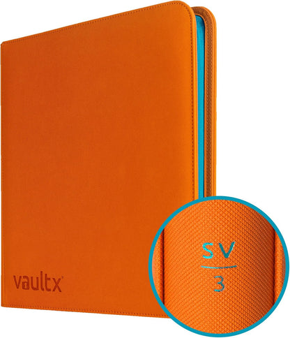 Vault X 12 Pocket Trading Card Zip Binder, 480 Cards, Compatible with Pokemon Scarlet & Violet Set, Exo-Tec Album Material, 20 Side-Loading Pages, Folder for Collectible TCG (SV1) - PuriLite