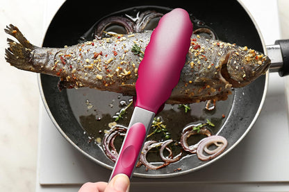 Purilite Select Silicone &amp; Stainless Steel Kitchen Tongs - PuriLite