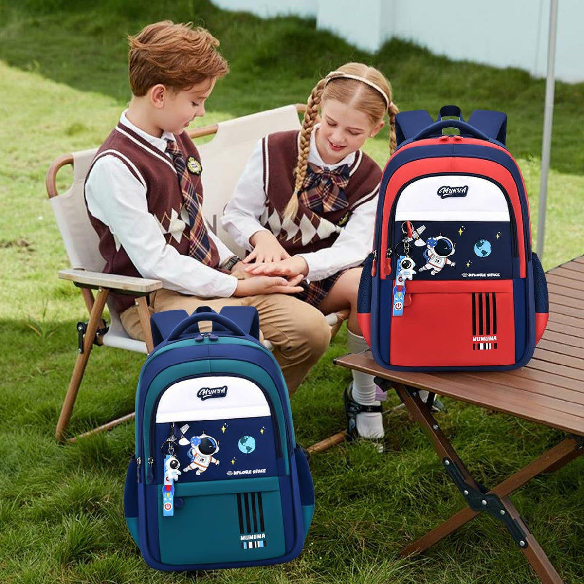 MITOWERMI Astronaut-space Backpack for Boys-Girls Elementary Middle School Bags for Girls Kids Bookbag - PuriLite