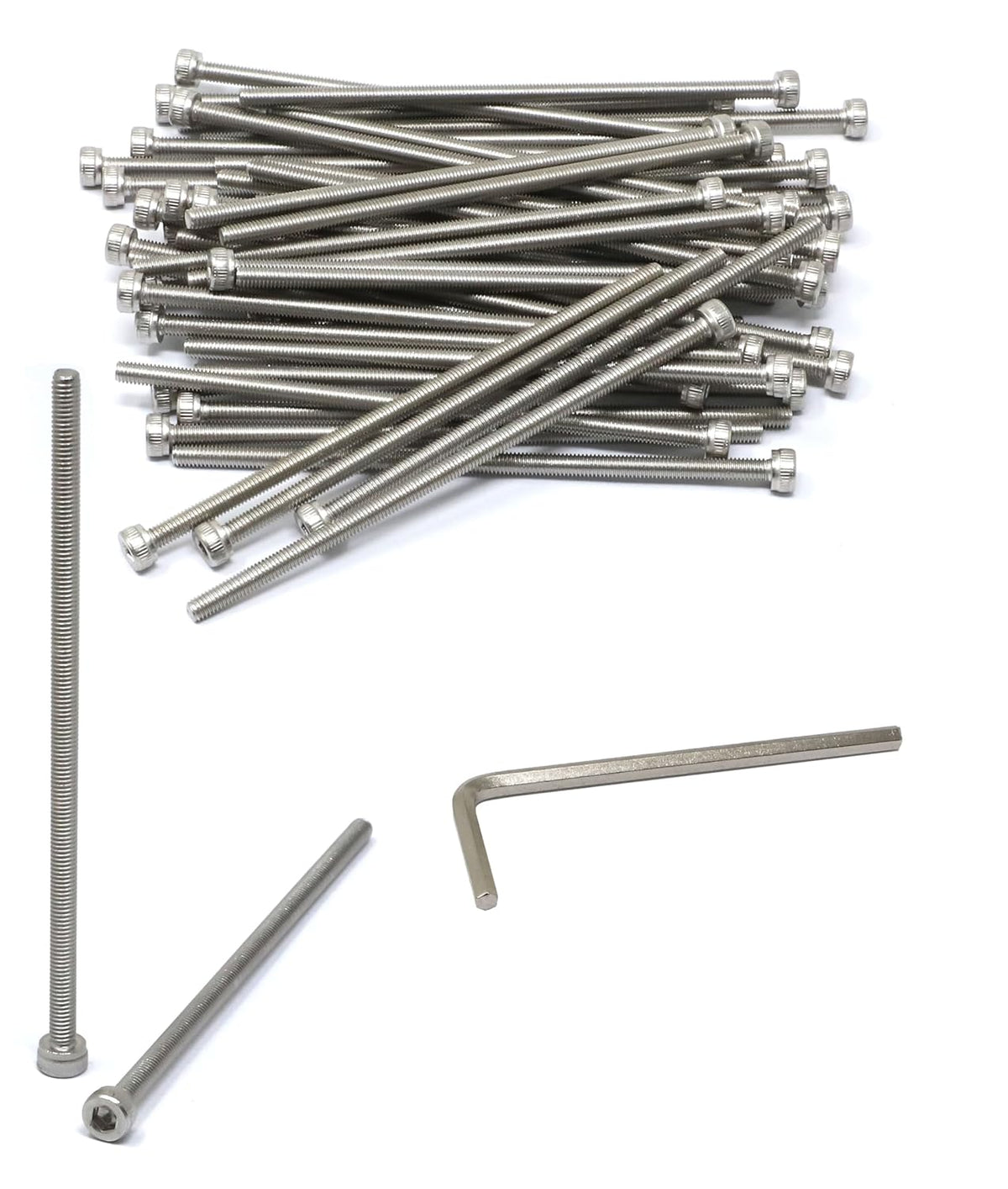 iexcell 25 Pcs M6 x 20mm Thread Pitch 1 mm Stainless Steel 304 Hex Socket Head Cap Screws Bolts Kit - PuriLite
