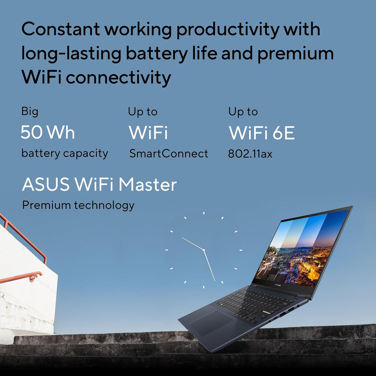 ASUS Vivobook S 14 Flip Laptop, 14” WUXGA 16:10 Touch Display, AMD Ryzen 7 7730U CPU, AMD Radeon™ Graphics, 16GB RAM, 512GB SSD, Fingerprint Sensor, Windows 11 Home, Quiet Blue, TN3402YA-AS71-CA - PuriLite