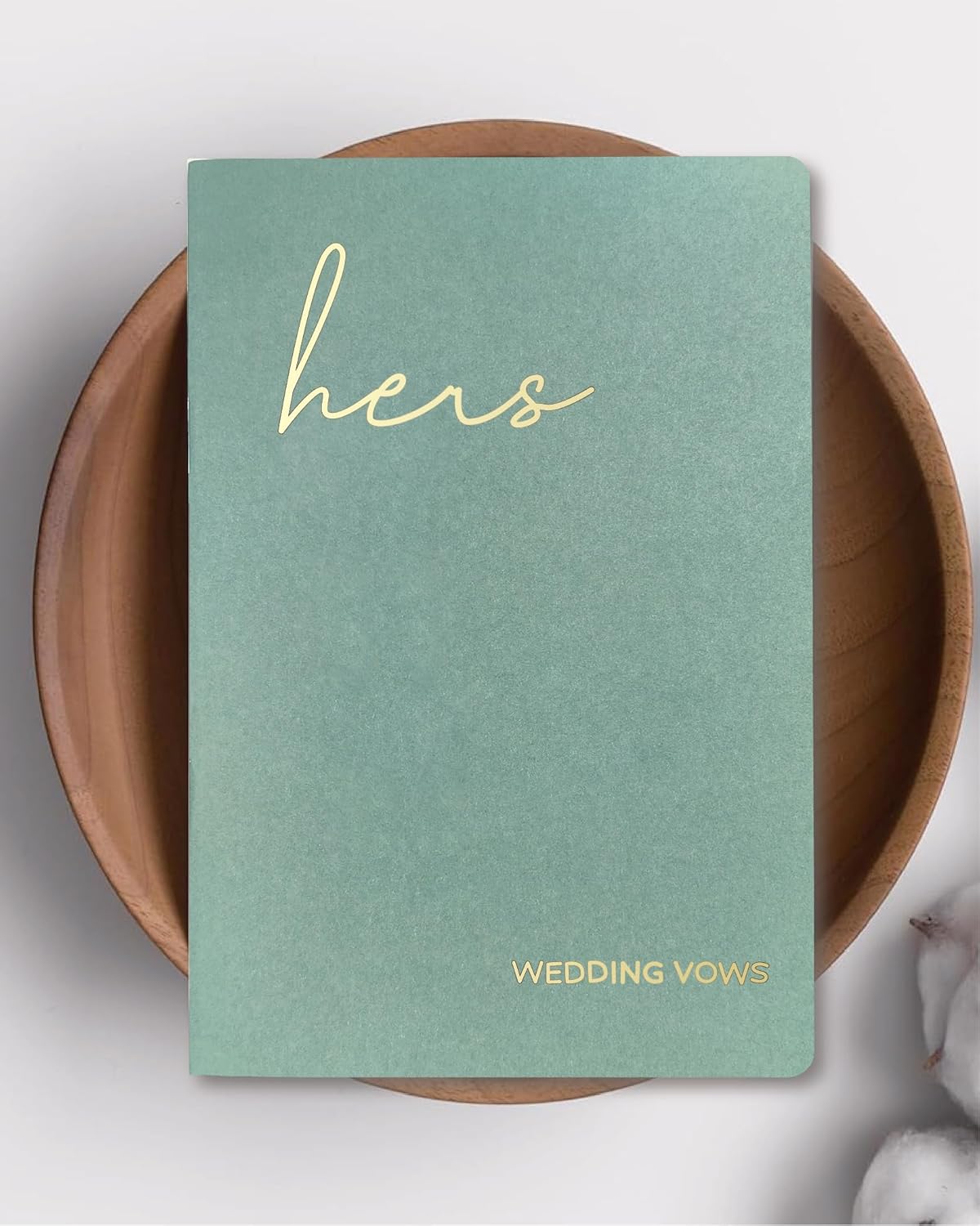 GroomBrideGifts Wedding Vow Book for His and Hers, Soft Touch, Perfectly Sized Bride and Groom Vow Books, Wedding Essentials, Wedding Registry Ideas, His and Hers Gifts - PuriLite