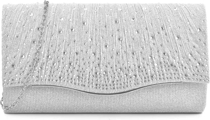 Formal Clutch Purses for Women Evening, Cocktail Clutch Bags Sparkling Shoulder Envelope Party Handbags - PuriLite