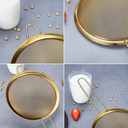 Purilite Select Gold Fine Mesh Strainer 3-Piece Set - PuriLite