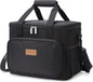 Lifewit Large Lunch Bag for Adults, 24-Can 15L Insulated Lunch Box Leakproof Soft Cooler Cooling Tote for Men Women, Waterproof Reusable Cooler Bags for Work Office Outdoor Picnic Camping, Black - PuriLite