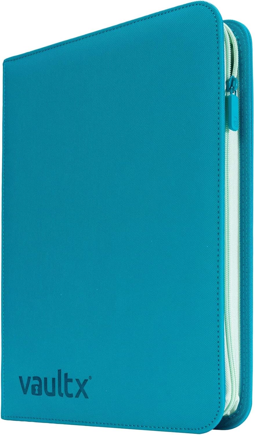 Vault X 12 Pocket Trading Card Zip Binder, 480 Cards, Compatible with Pokemon Scarlet & Violet Set, Exo-Tec Album Material, 20 Side-Loading Pages, Folder for Collectible TCG (SV1) - PuriLite