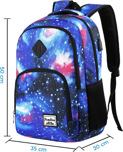 Backpack for Teen Girls,Boys School Backpack for Women with USB,College Backpack,Big Flower - PuriLite