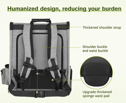 Pecute Pet Carrier Backpack, Dog Carrier Backpack Expandable with Breathable Mesh for Pets ＜6kg, Pet Backpack Carrier for Hiking Travel Camping Outdoor - PuriLite