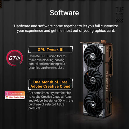 ASUS Prime Radeon™ RX 9060 XT 16GB GDDR6 OC Edition Graphics Card (PCIe 5.0, HDMI/DP 2.1, 2.5-Slot Design, axial-tech Fans, Dual Ball Fan Bearings, Dual BIOS, ASUS GPU Guard) - PuriLite