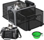 Approved Collapsible Cat Soft-Sided Carriers, Breathable Pet Carriers up to 5kg/12lbs, Portable Dog Carrier Great for Travel, Outdoor, Hiking, Camping(Gray) - PuriLite