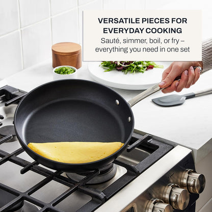 All-Clad HA1 Nonstick, 2-Piece Fry Pan Set, Induction Ready