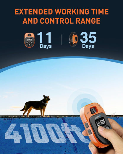 ABBIDOT Shock Collar 2 Dogs - 4500ft Dog Training Collar, 178 Levels, E-cliker, Waterproof Remote & Collar, Night Light E Collar for Small Medium Large Dogs (Black, 2 Collars) - PuriLite