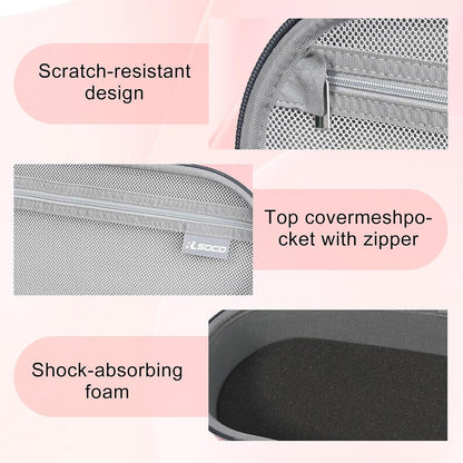 RLSOCO Case for Dyson Supersonic Travel Hair Dryer and Attachments - Pink Protective Carrying Case for Dyson Travel Hair Dryer, Shockproof, Dustproof, Water-Resistant, for Travel & Daily Storage