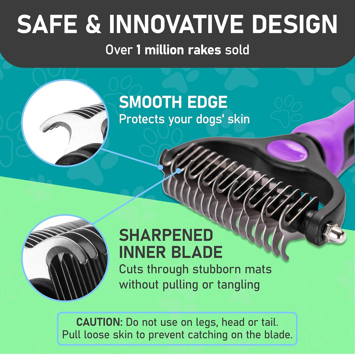 Maxpower Planet Pet Grooming Brush - Double Sided Shedding, Dematting - Undercoat Rake for Dogs - Dog Grooming Brush - Deshedding Brush for Dogs - Dog Brush, Cat Brush, Reduce Shedding by 95%, Black - PuriLite
