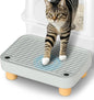 Aothey Cat Ramp, Cat Step, Cat Litter Mat with Wooden Base, Anti-Tracking & Easy to Clean, Ideal for Small & Elderly Cats - PuriLite