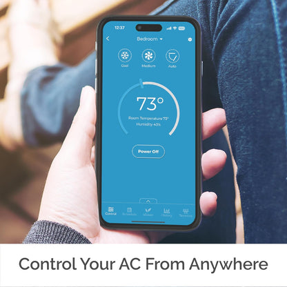 Breez Eco | Smart AC Controller for Mini Split, Window, Portable ACS | WiFi, Alexa, Google, Siri Shortcuts, SmartThings, IFTTT, Free App, NO Subscriptions | Schedules, Geofencing, Comfy (Black) - PuriLite