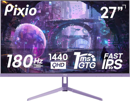 Pixio PX248 Wave 24 inch 200Hz Refresh Rate FHD 1080p Resolution Fast IPS Panel 1ms GTG Response Time Adaptive Sync Gaming Monitor with Adaptive Sync - PuriLite