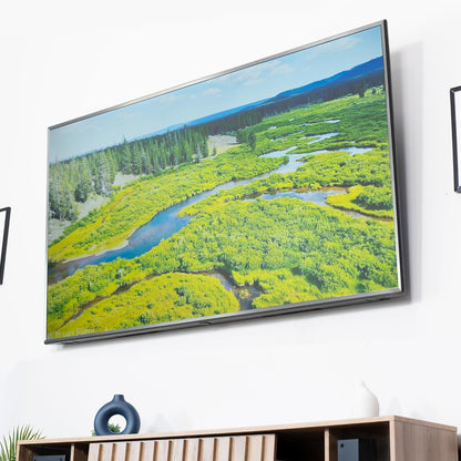 VIVO Extra Large Heavy Duty 43 to 100 inch LCD LED Curved and Flat Panel Screen, TV Wall Mount Bracket with Max 800x400mmmm VESA, Black, MOUNT-VW100F - PuriLite