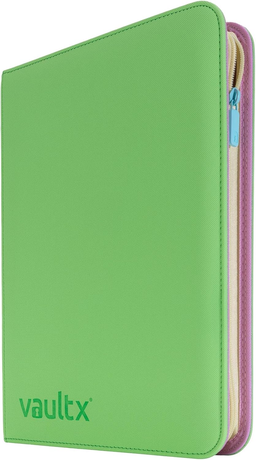 Vault X 12 Pocket Trading Card Zip Binder, 480 Cards, Compatible with Pokemon Scarlet & Violet Set, Exo-Tec Album Material, 20 Side-Loading Pages, Folder for Collectible TCG (SV1) - PuriLite