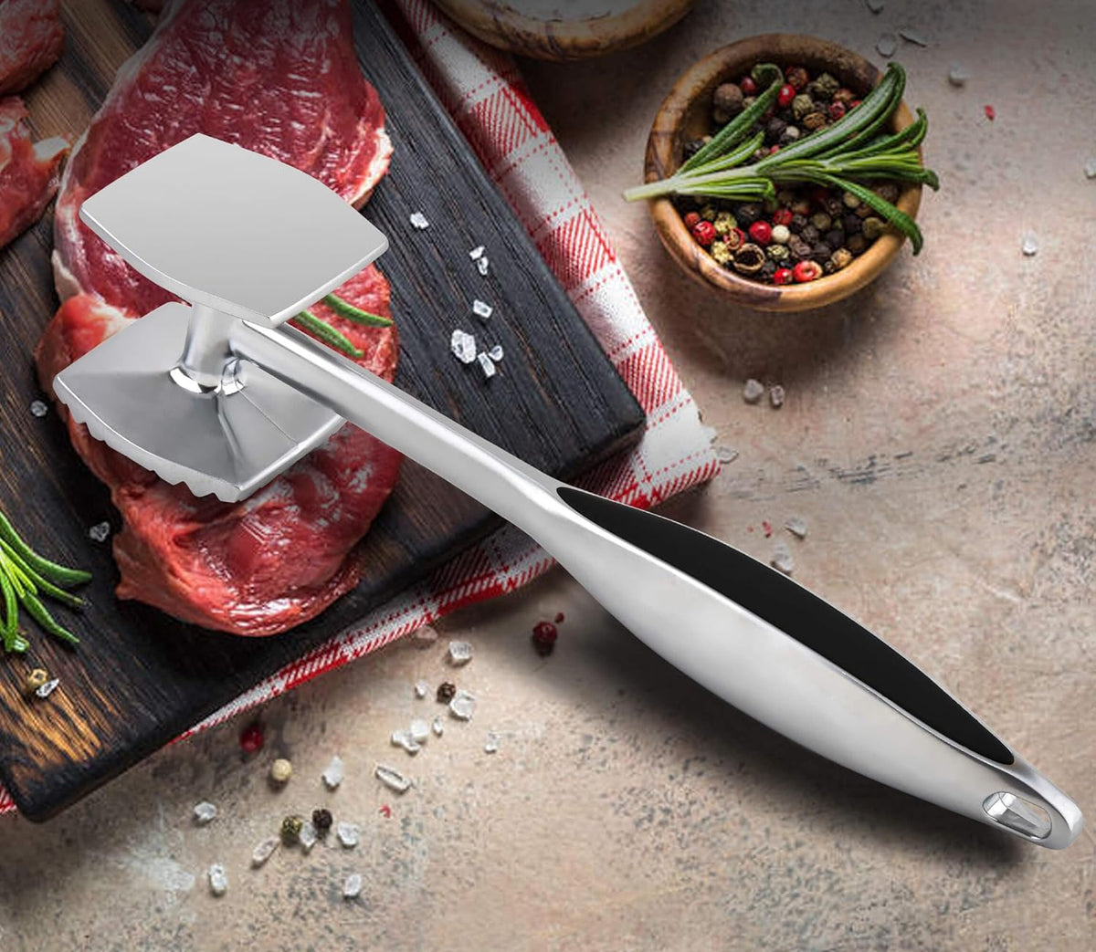 Purilite Select Double-Sided Meat Tenderizer Mallet - PuriLite