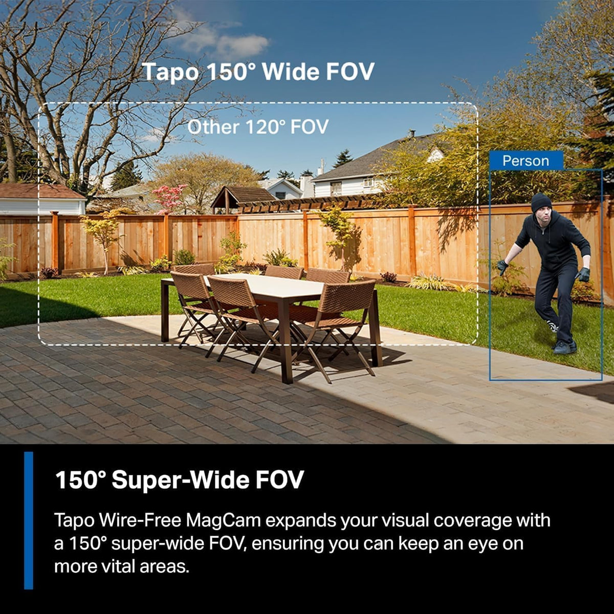TP-Link Tapo Solar-Powered Security Camera Kit, 2K Wireless Battery Camera w/Solar Panel Base, Smart Person Detection, SD/Cloud Storage, Spotlight Color Night Vision, No Hub Needed (Tapo C410 KIT) - PuriLite
