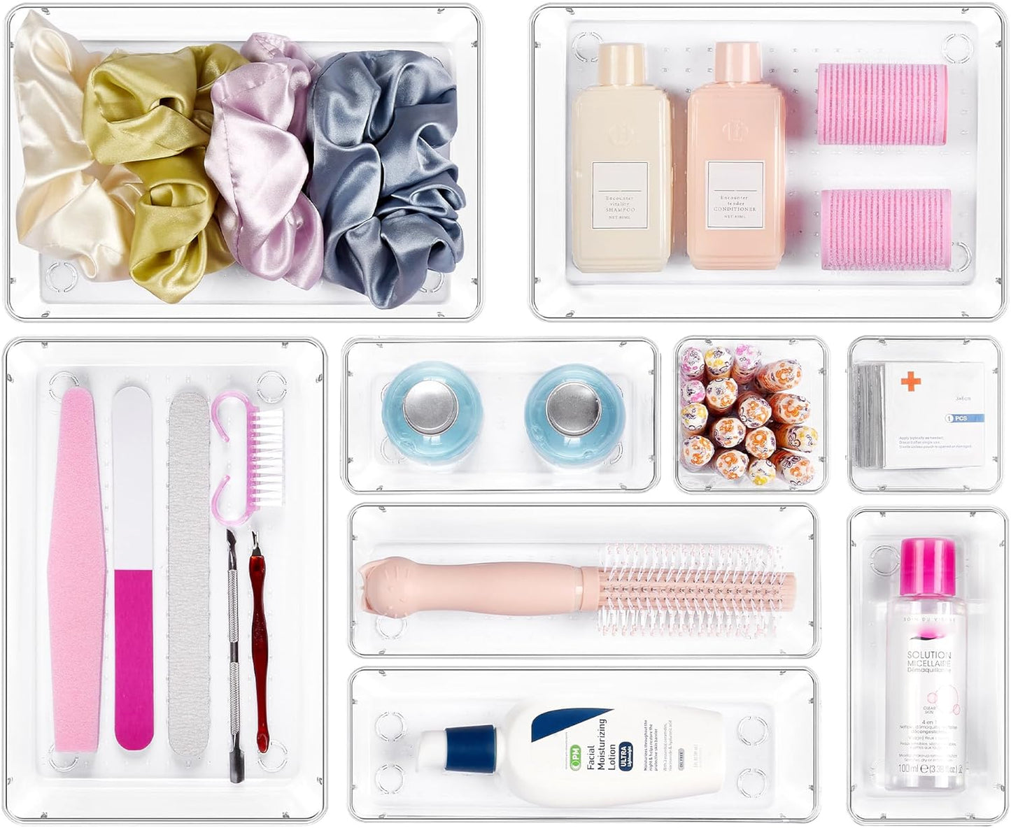Purilite Select Clear Drawer Organizer Set - PuriLite