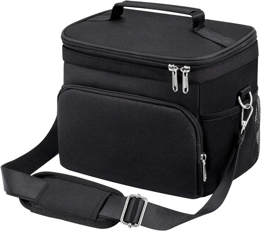 Insulated Lunch Bag for Women/Men Reusable Lunch Box Tote Bag, Large Thermal Cooler Bag with Adjustable Shoulder Strap for Kids and Adult,for Work/School/Outdoor Activity - PuriLite