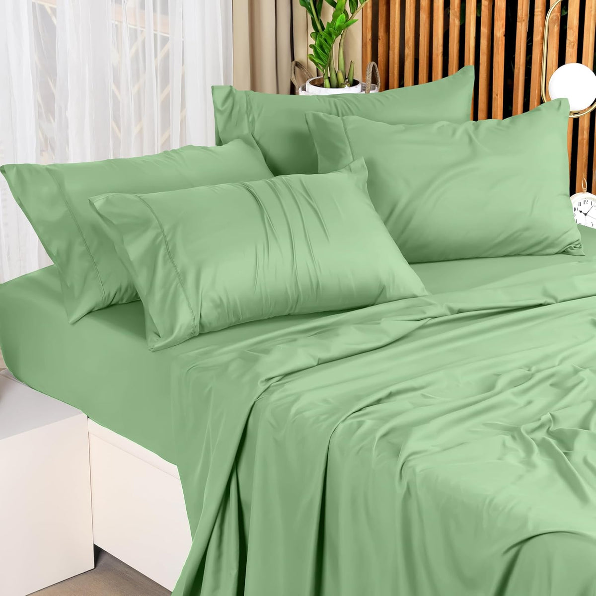 Utopia Bedding Queen Bed Sheet Set - 4 Piece Bedding - Soft Brushed Microfiber Fabric - Shrinkage & Fade Resistant - Easy Care (White) - PuriLite