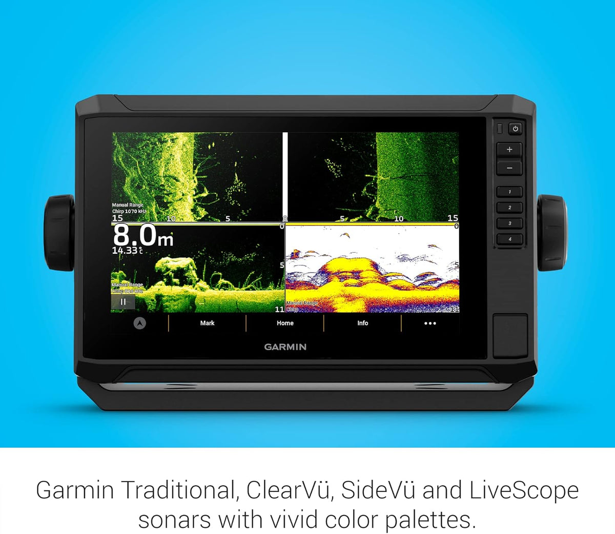Garmin ECHOMAP UHD2 95sv with GT56 Transducer, 9" Touchscreen Chartplotter, Garmin Navionics+ Canada Inland and Coastal - PuriLite