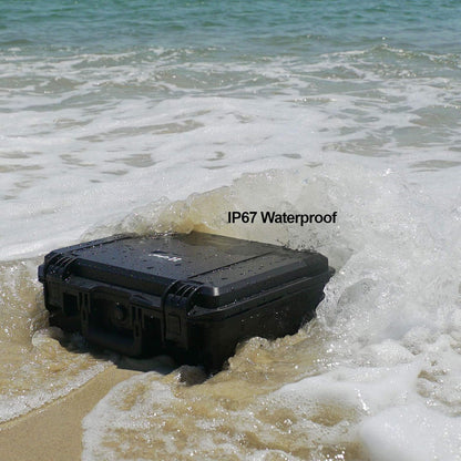 Lykus HC-3810 Waterproof Hard Case with Customizable Foam Insert, Interior Size 38x28x13.5cm, Suitable for Camera, Lens, Drone, mic, Flashlight, Telescope, Action cam, Electronics, Tools, and More - PuriLite