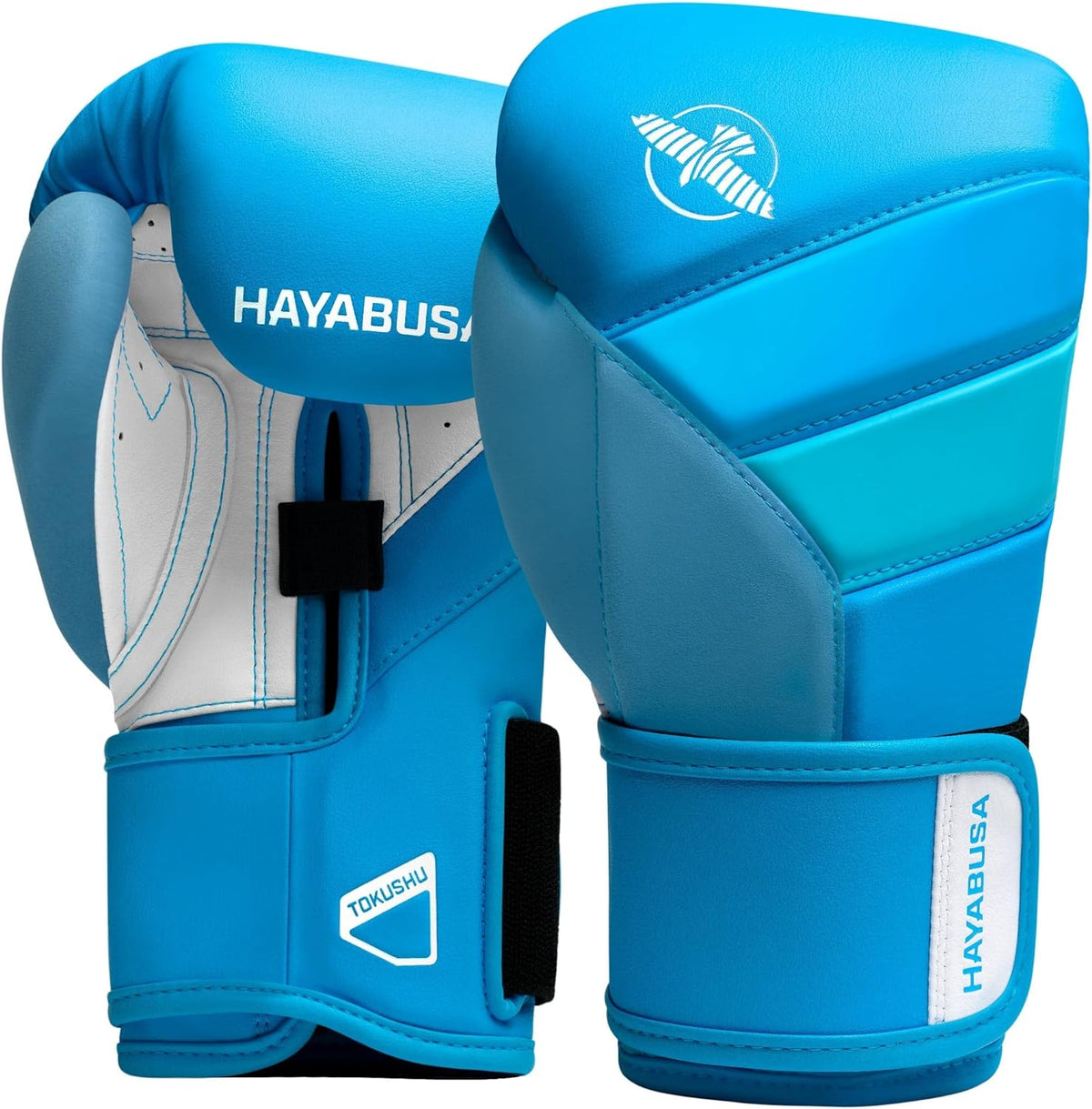 Hayabusa T3 Boxing Gloves for Men and Women Wrist and Knuckle Protection, Dual-X Hook and Loop Closure, Splinted Wrist Support, 5 Layer Foam Knuckle Padding - PuriLite