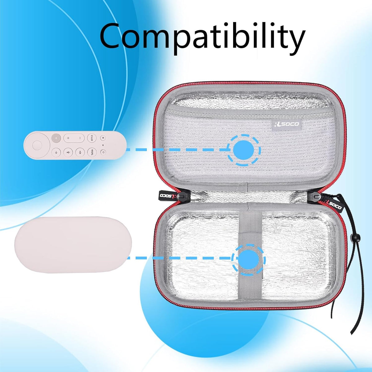 Case for Google TV Streamer 4K, Hard Travel Carrying Case, Compact Design, Drop Protection and Shock-Proof by RLSOCO (Case Only) - PuriLite