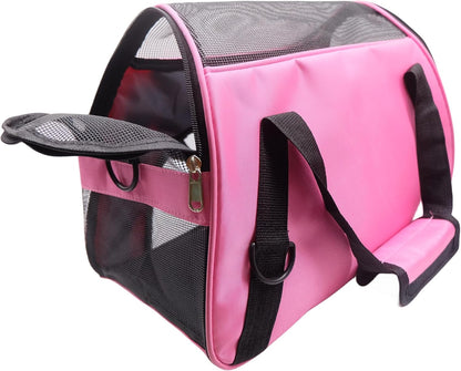 Dotala Cat Carrier,Collapsible Soft-Sided Pet Travel Carrier,Airline Approved Small Dog Cat Carrier for Small Puppy and Cats (Blue) - PuriLite