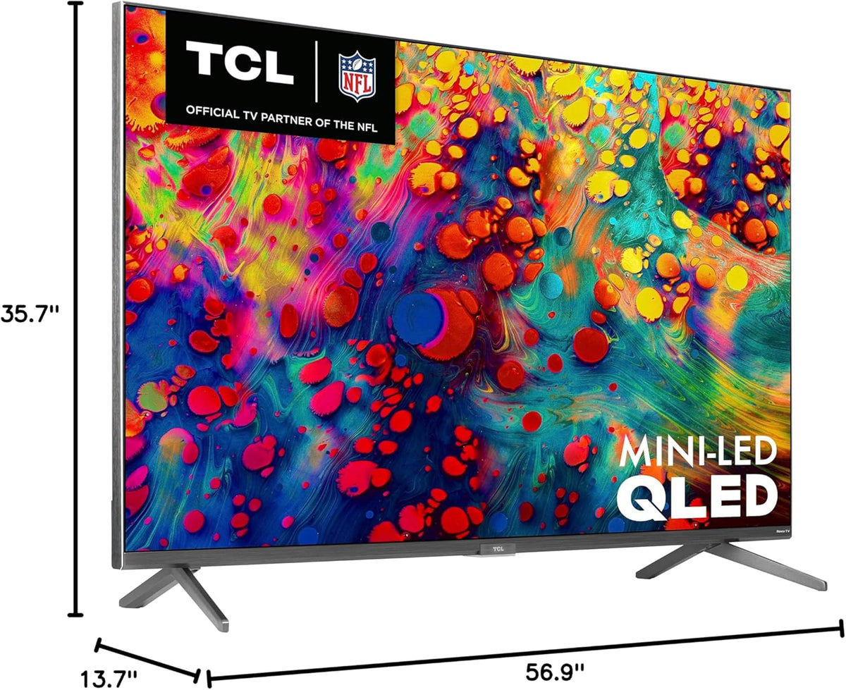 TCL 55-Inch QM6K Series QLED 4K Smart QD-Mini LED TV with Google TV (2025 Model) New Halo Control System, LD500 Precise Dimming Series, High Contrast HVA Panel, 144Hz Native Panel Refresh Rate - PuriLite