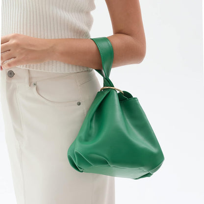 Women's Clutch Soft Vegan Leather Hobo Top Handle Bag Small Tote Purse - PuriLite