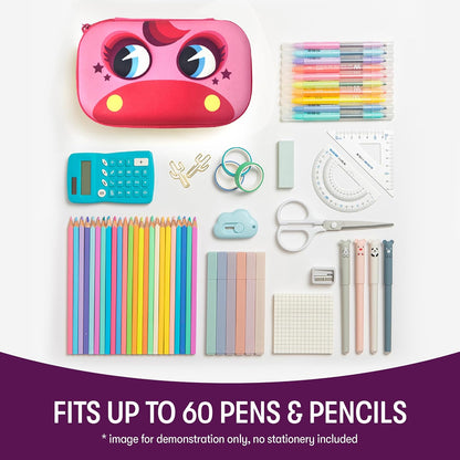 ZIPIT Beast Pencil Box for Kids | Pencil Case for School | Organizer Pencil Bag | Large Capacity Pencil Pouch (Red) - PuriLite