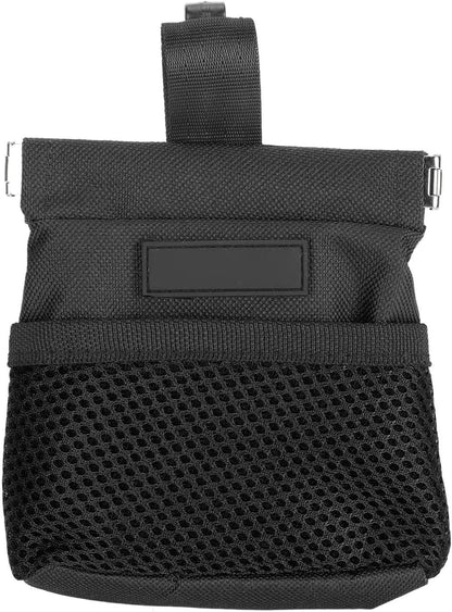 Dog Treat Waist Pouch, Dog Treat Bag Multiple Pockets Dog Treat Carrier Holder with Belt Clip for Puppy Dog Outdoor Walking Training Behavior Aids (Black) - PuriLite