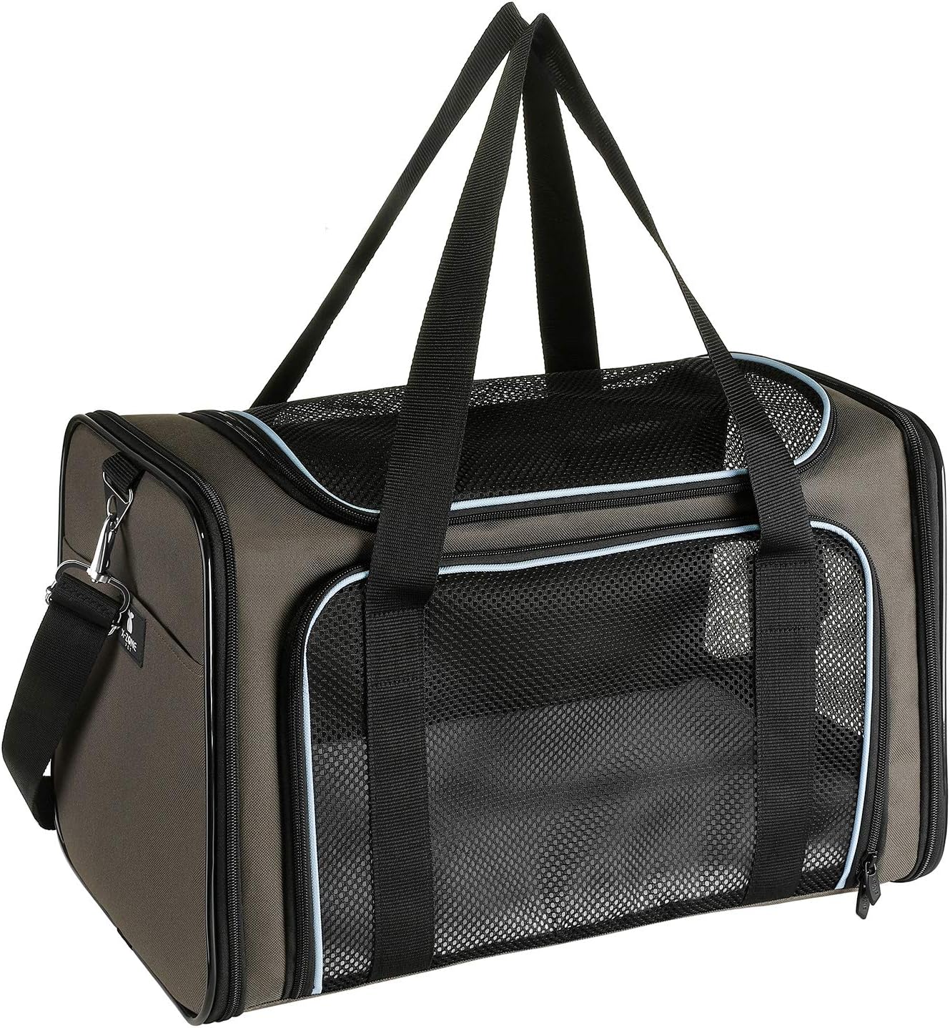 X-ZONE PET Airline Approved Pet Carriers,Soft Sided Collapsible Pet Travel Carrier for Medium Cats and Puppy - PuriLite