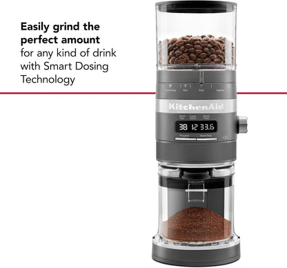 KitchenAid Burr Coffee Grinder, Black Matte, KCG8433BM - PuriLite