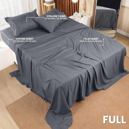Utopia Bedding Queen Bed Sheet Set - 4 Piece Bedding - Soft Brushed Microfiber Fabric - Shrinkage & Fade Resistant - Easy Care (White) - PuriLite